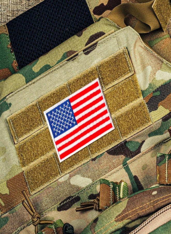 Laughing Lizards American Flag Tactical Patch (2-Pack) | Hook & Loop 2x3 USA Flag Military Patch, Tactical Patches for Backpacks, Hats, Bags, and Equipment - Image 4
